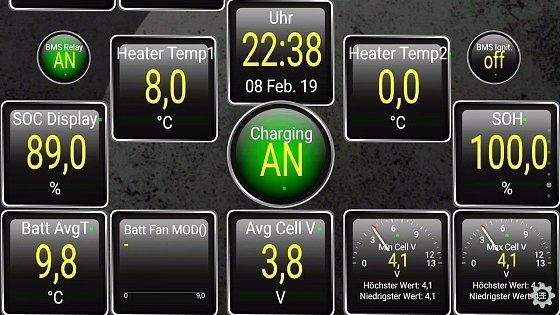 Video: Hyundai Kona Electric 39,2kwh: Extreme electron Battery-Pressing (Torque Pro &amp; OBD2)...