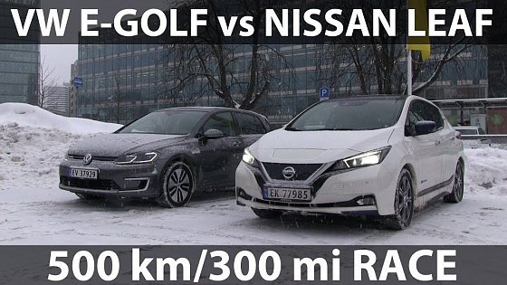 Video: Race between Leaf and e-Golf