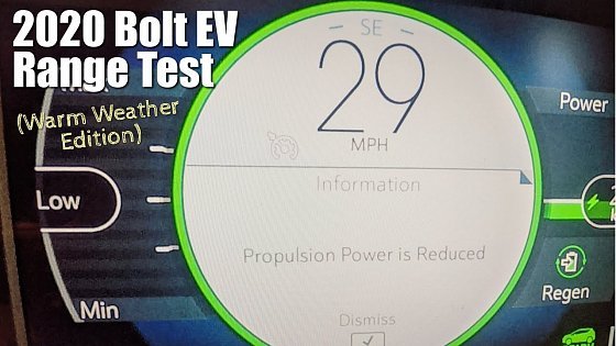 Video: 2020 Chevy Bolt EV Warm Weather Range Test