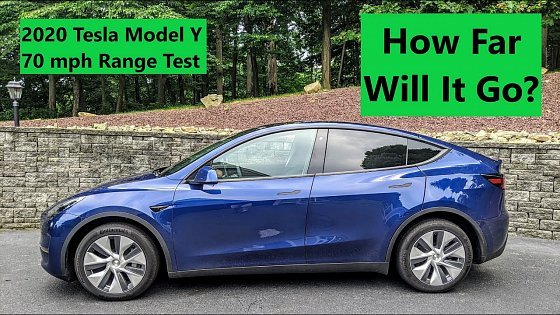 Video: 2020 Tesla Model Y 70-mph Highway Range Test