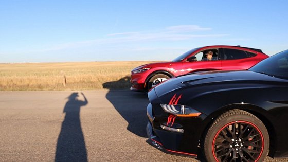 Video: 2021 Mustang Mach E SR Quicker Than GT 5.0 V8 ???