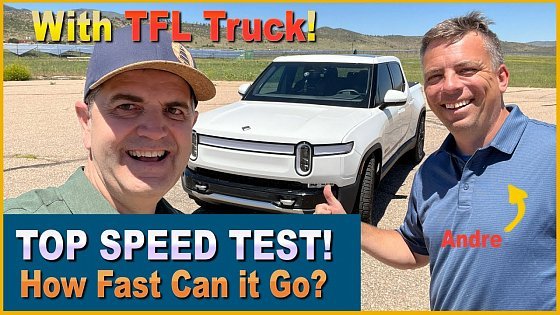 Video: Rivian R1T TOP SPEED TEST - with TFL Truck! - Rivian Dad