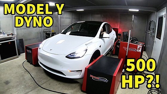 Video: 500HP?! FIRST Model Y Dyno Test!
