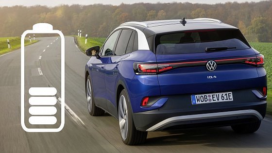 Video: Volkswagen ID.4 77 kWh energy power consumption economy: city, highway, mpkWh kWh/100 km range