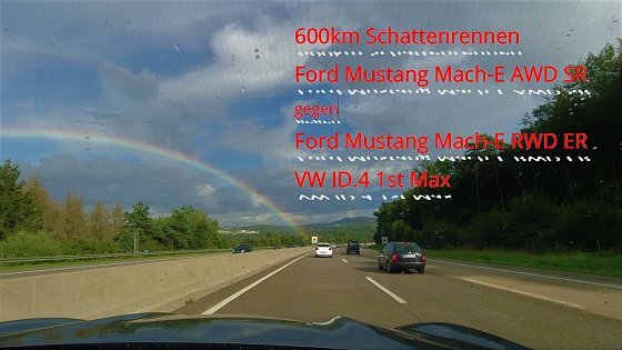 Video: Mit dem Ford Mustang Mach-E AWD SR chancenlos gegen Mach-E RWD ER und VW ID.4 1st Max?