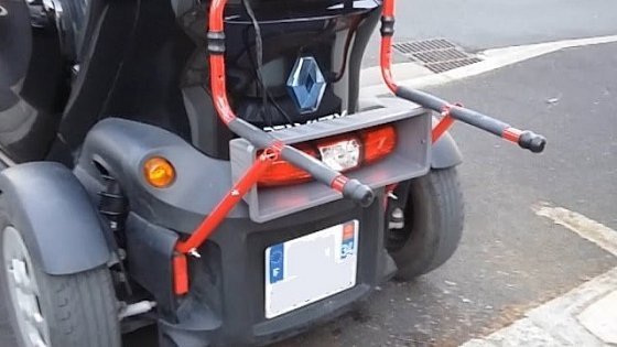 Video: Renault Twizy : CarGo luggage carrier test / Test du porte-bagages CarGo