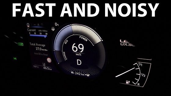 Video: Lexus UX 300e acceleration and noise test