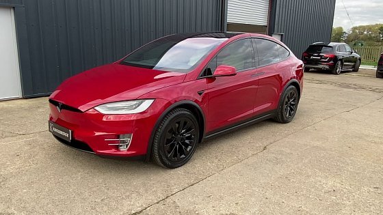 Video: Tesla Model X 75D in Premium triple layer red paint with white leather interior and many options.