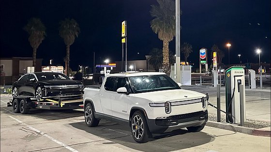 Video: Towing Lucid Air To California With Rivian R1T - Part 2