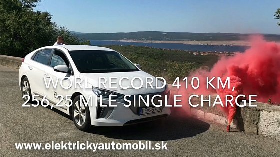 Video: World record 410 km 256,23 mile single charge Hyundai Ioniq Electric 28kWh