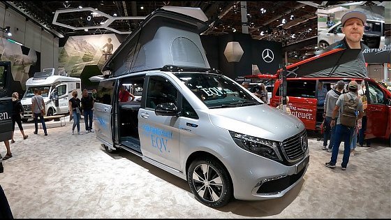 Video: MB Mercedes EQV 300 long S-Camper full electric car v-class van e-car walkaround and interior K640
