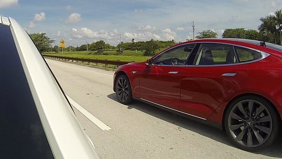 Video: 2013 Tesla Model S P85 vs 2014 BMW 335i with downpipe, intake, tune
