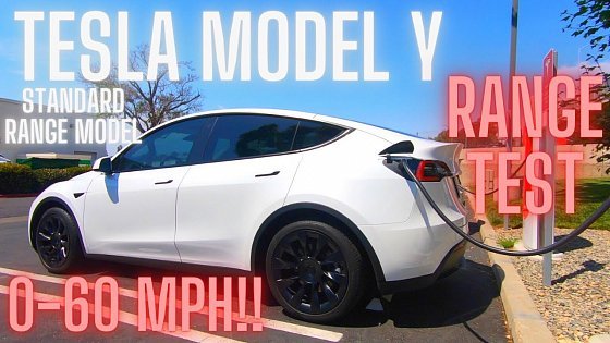 Video: Tesla Model Y Standard Range: Highway Range Test and 0-60 MPH!!