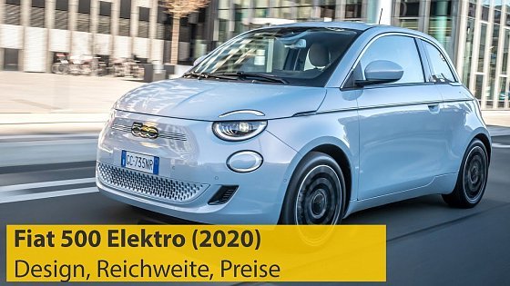 Video: Fiat 500 Elektro (2020): Design, Reichweite, Preise | ADAC