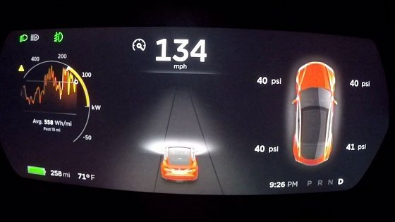 Video: Tesla Model S P90D Ludicrous Version 7.1 0-130 MPH Performance Testing