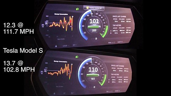 Video: Tesla Model S 85 kWh Performance vs 60 kWh 0-114 MPH Race