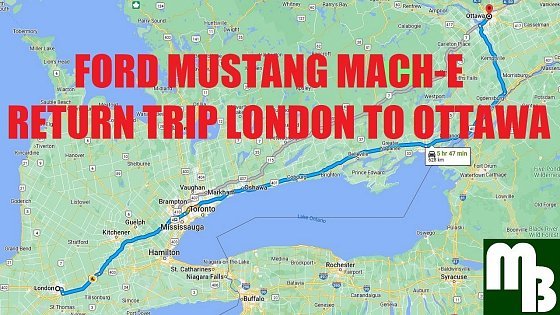 Video: Ford Mustang Mach-E ER AWD Long Road Round Trip London to Ottawa, Ontario - Any Range Anxiety?