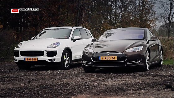 Video: Porsche Cayenne S E-Hybrid versus Tesla Model S 85