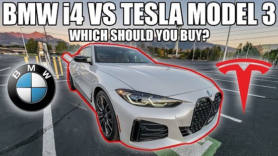 Video: BMW i4 M50 vs TESLA Model 3 Performance! 5 REASONS WHY I&#39;d BUY the BMW i4 over a Tesla Model 3!