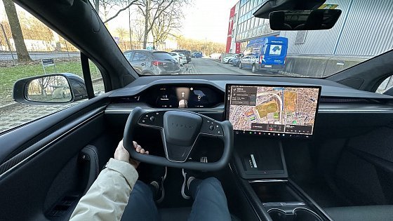 Video: 2023 Tesla Model X Plaid Test Drive POV | Ambience Binaural Sound