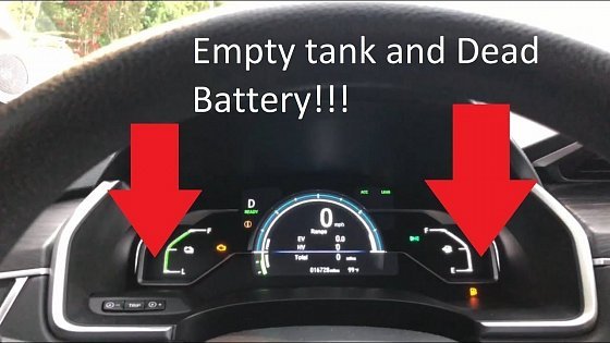 Video: Honda Clarity - Empty Tank and Dead Battery!