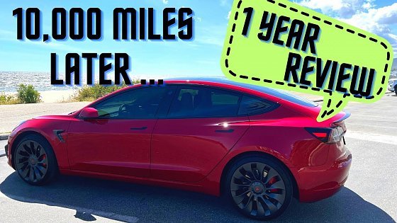 Video: Tesla Model 3 Performance - 10,000 miles and 1 Year Later Review - Life Changing!!