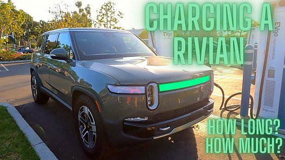 Video: How Long Does it Take to Fast Charge a Rivian (R1S &amp; R1T)? And How Much Does it Cost? EV Charging!