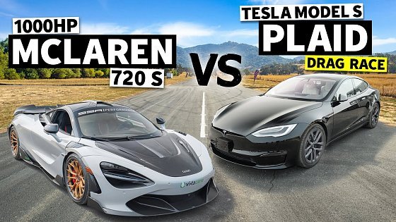 Video: 1000hp McLaren 720S vs Tesla Model S Plaid // This vs That