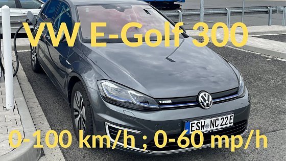 Video: Volkswagen E Golf 0-100km/h (0-60mp/h)