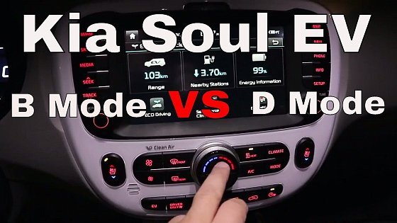 Video: 2016 Kia Soul EV - B Mode vs D Mode