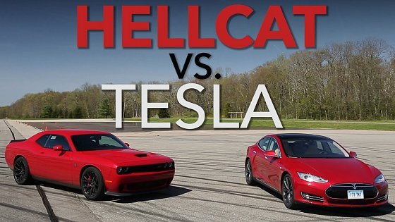 Video: Track Science: Tesla P85D vs. Challenger Hellcat | Consumer Reports