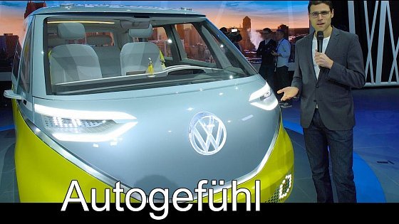 Video: Volkswagen ID Buzz electric Bus Premiere T6 Transporter multivan concept review