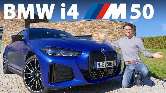 Video: BMW i4 M50 driving REVIEW - the German midsize EV sedan against the Tesla Model 3!