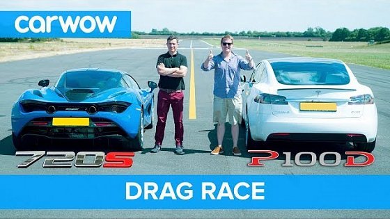 Video: Tesla Model S P100D vs Mclaren 720S DRAG RACE, ROLLING RACE &amp; BRAKE TEST | Mat vs Shmee pt 4/4