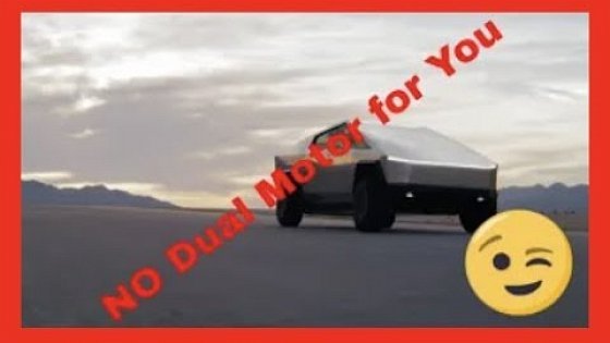 Video: The Tesla Cybertruck Dual Motor will Never See the Day of Light