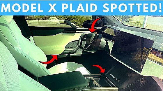 Video: New Tesla Model X Plaid Spotted - First Look At The Interior!