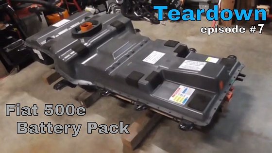 Video: Fiat 500e - Teardown - episode #7 - Battery Pack