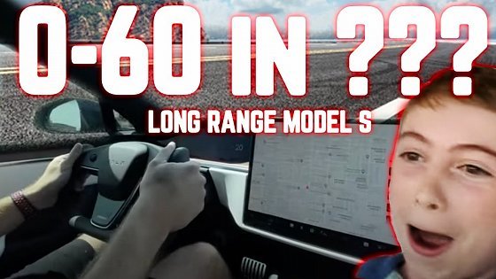 Video: Tesla 0-60 Model S Long Range Test - WHO NEEDS PLAID?