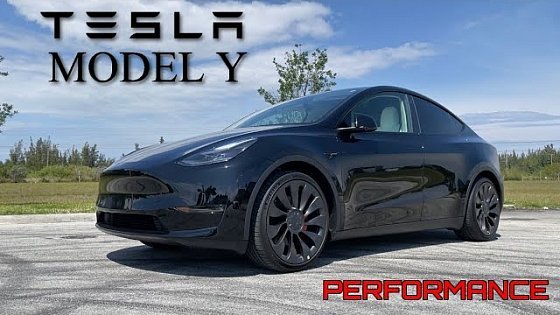 Video: 2022 Tesla Model Y Performance Review &amp; Thoughts! | The KING of Performance Crossovers?
