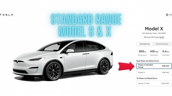 Video: HOT: Tesla Introduces CHEAPER Standard Range Model S and X