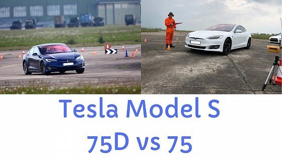 Video: Tesla Model S Drag Race - 75D vs 75 - 4WD vs Rear Wheel Drive!