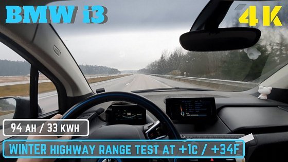 Video: WINTER Range Test w BMW i3 94 Ah