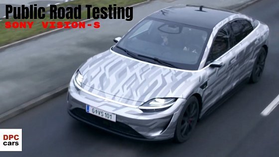 Video: Sony VISION-S Public Electric Car Road Testing and Development