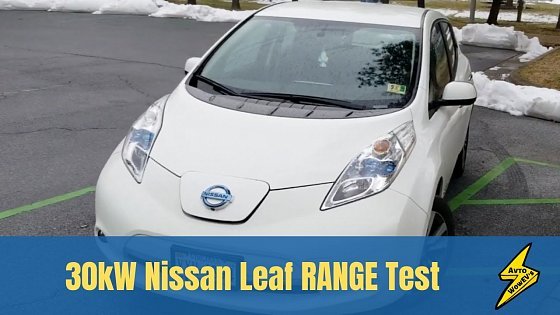 Video: 2016 Nissan Leaf Range Test: from 95% to 7%