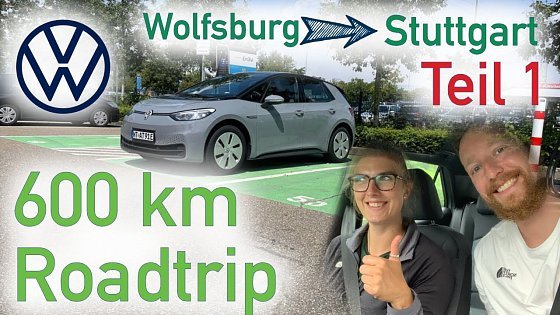 Video: VW ID.3 Pure 45kWh Basismodell ROADTRIP | 600km Wolfsburg Stuttgart | VLOG 01 | CHRIS GRNWLD