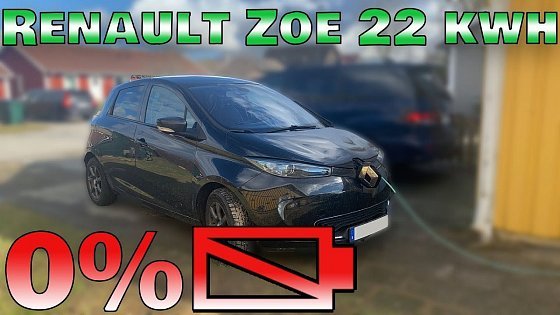 Video: Renault Zoe Q210 22 kWh - Driving until the battery is dead - 0%