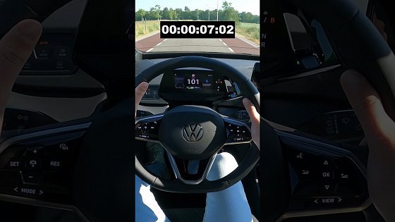 Video: 2023 Volkswagen ID3 - 0-100 km/h - 0-60 mph Acceleration - 58 kWh 204 hp #Shorts