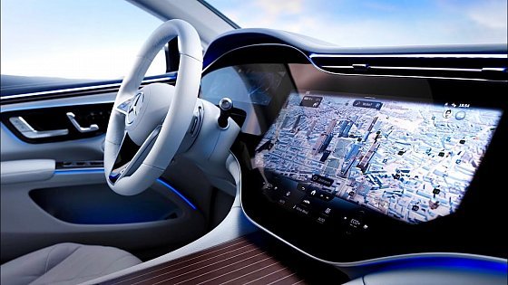 Video: NEW Mercedes EQS 2022 - BEST INTERIOR in the world? (digital cockpit, hyperscreen &amp; ambient lights)