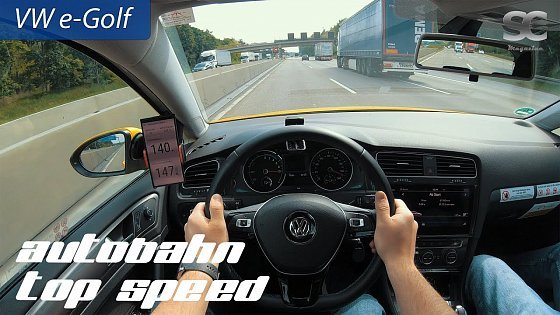 Video: VW e-Golf (2019) - Autobahn Top Speed / Acceleration / Test Drive