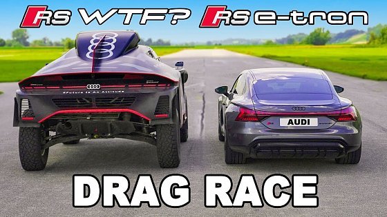 Video: Audi RS e-tron GT v RS Q e-tron: DRAG RACE